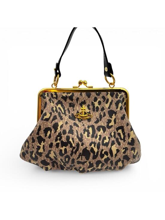 Vivienne Westwood Handbags - Vivienne Westwood Leopard Print Granny Frame Crossbody Bag